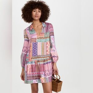 Saloni Long Sleeved Jas Mini Dress